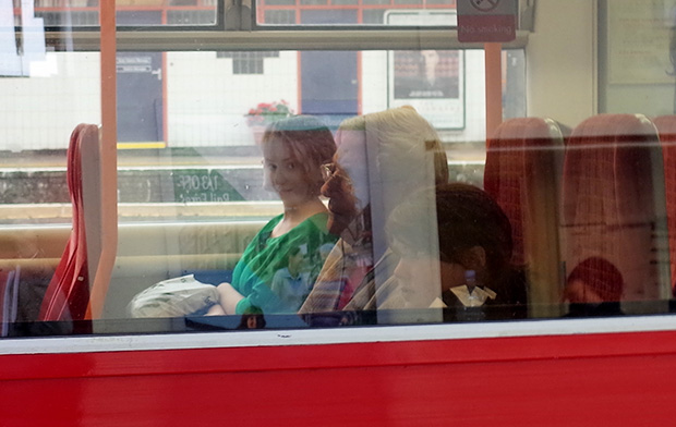 The weird smiling face from the Vauxhall train carriage