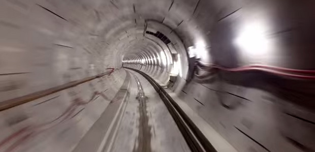 A drone's eye view of Crossrail's completed rail tunnels