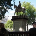 A statue made of soap: Duke of Cumberland erodes away in Cavendish Square, London