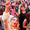 Faces in the crowd: scenes from Boomtown's town centre and main stage