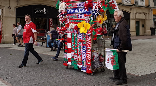 Scarves, flags, graffiti and stickers - Cardiff street photos