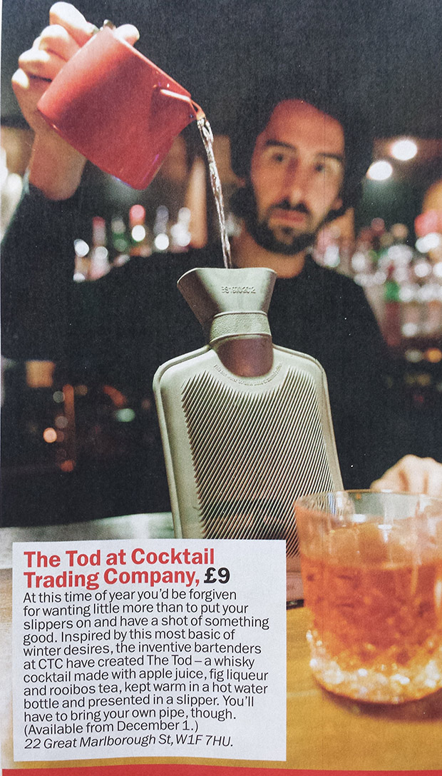 Peak hipster artisan cocktail douchbaggery achieved in London