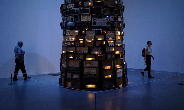 A tower of 800 whispering radios: Cildo Meireles Babel at the Tate Modern, London