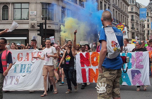 London Gay Pride 2017: faces, street scenes and smoke bombs