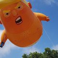 Donald Trump blimp rises into the London skies, Fri 13th July 2018 - photos