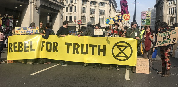 More photos of today's Extinction Rebellion direct action in central London, 15th April 2019