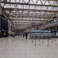 The eerie emptiness of Waterloo station in rush hour lockdown, 5.30pm, Thurs 4th June, 2020