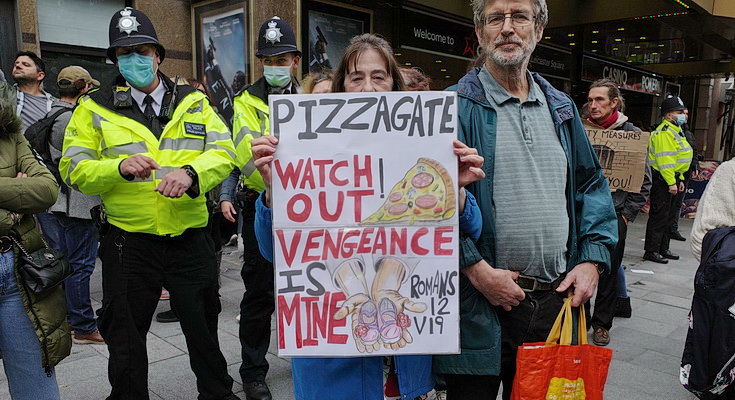 In photos: Covid-19 anti-mask protests, central London, Sat 17th Oct 2020