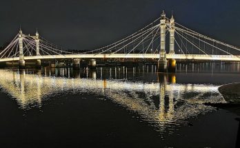 In photos: The fragile beauty of the Albert Bridge at night, south west London