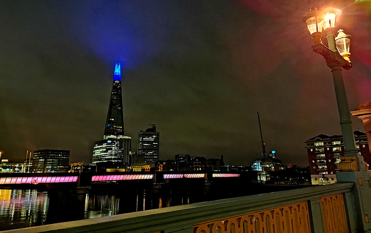 In photos: a midnight bike ride through central London in lockdown, Jan 2021