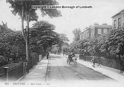 Acre Lane by Trintity Square, Brixton, 1900