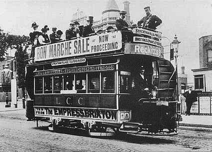 Cable Tram on Brixton Hill, 1905