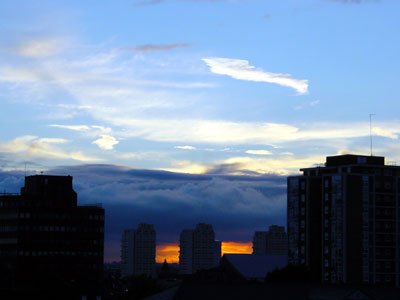 London sunset, Brixton