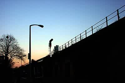 Station Rd dusk