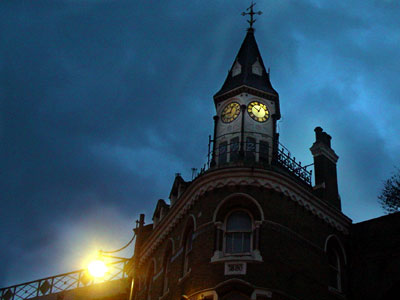 Railway Hotel (Brady's) at night, Atlantic Road, Brixton, London