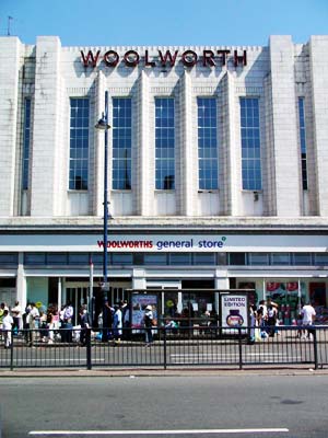 Art deco Woolworths store, Brixton Road, Brixton, London