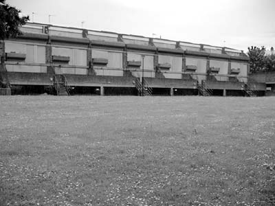 Boarded up housing estate, Brixton Road, London