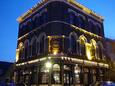 Effra Hall Tavern, Kellett Road, Brixton, Lambeth, London SW9, October 2003