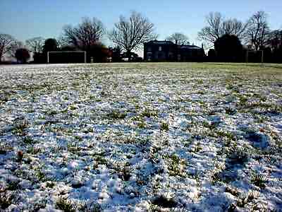 Brockwell House, Herne Hill, London, snow