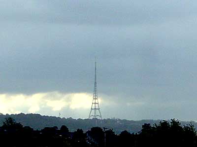Crystal Palace transmitter, view from Brixton