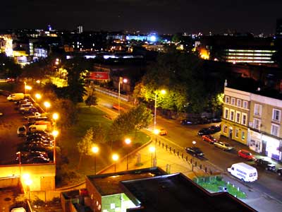 Coldharbour Lane at night, Brixton