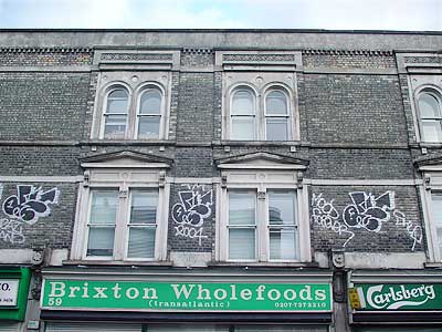 Tagging, Atlantic Road, Brixton, Lambeth, London, England SW9