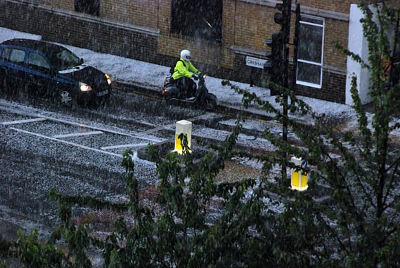 Summer hailstorms in Brixton, 3rd July 2007