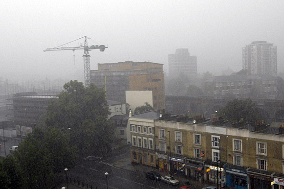 Summer hailstorms in Brixton, 20th July 2007