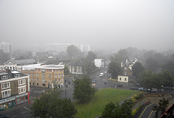 Summer hailstorms in Brixton, 20th July 2007
