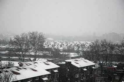 Snow scenes around Loughborough Park and Coldharbour Lane, Brixton, Lambeth, London SW9, February 8th 2007