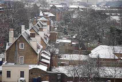 Snow in Brixton, London SW9, January 2007
