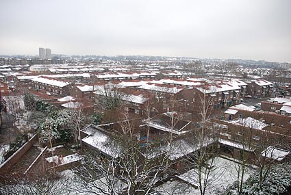 Brixton Snow, 24th January, 2007 Brixton, London SW9