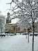 St Matthew's chruch in the snow, Brixton, London