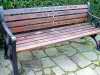 Bench, Brockwell Park rose garden, Herne Hill, London