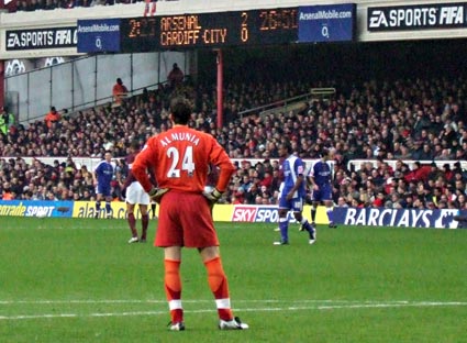 Arsenal 2 Cardiff City 1, FA Cup 3rd Round, 7th January 2006