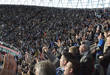 Cardiff City 1 Barnsley 0, FA Cup semi final, Wembley, 6th April 2008