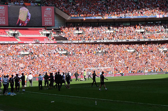 Blackpool 3 Cardiff City 2, Championship Play Off Final, Wembley, Saturday 22nd May, 2010