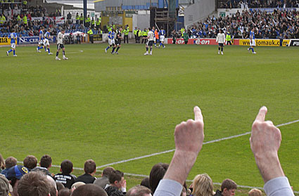 Cardiff 3 barnsley 0 Championship, May 4th 2008, Ninian Park, Cardiff