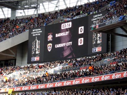 Barnsley 0 Cardiff 1, FA Cup Semi Final, April 6th 2008, Wembley Stadium
