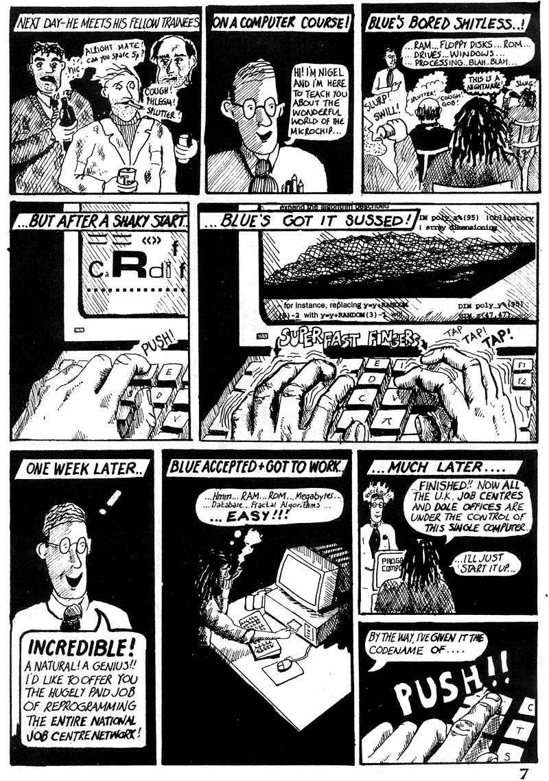 Bluebird Jones Cardiff City FC inspired comic strip