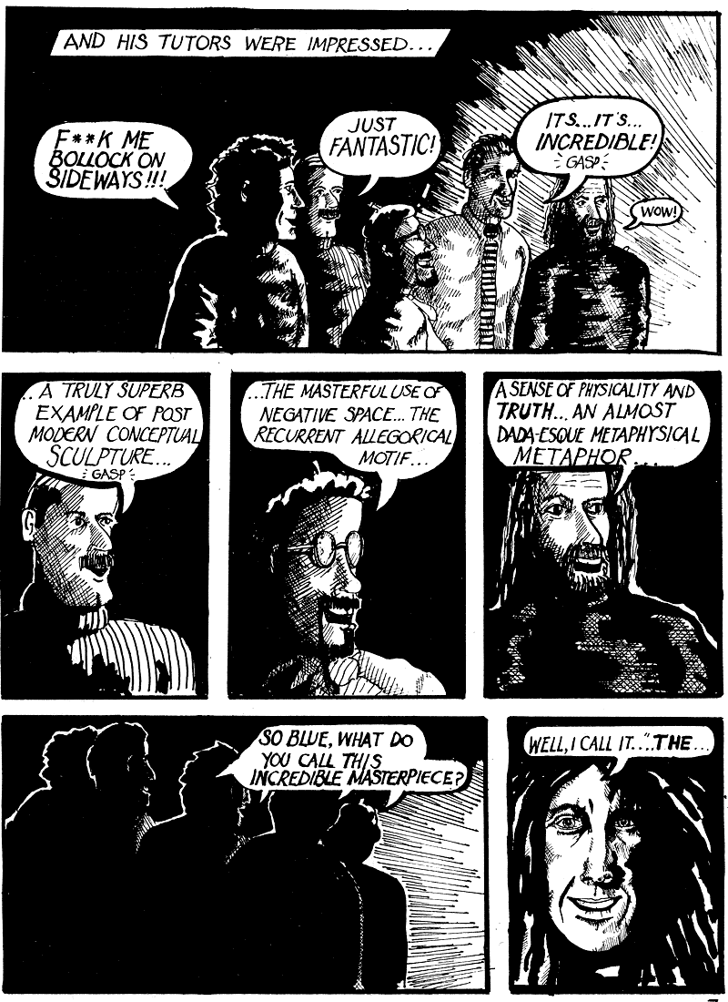 Bluebird Jones Cardiff City FC inspired comic strip