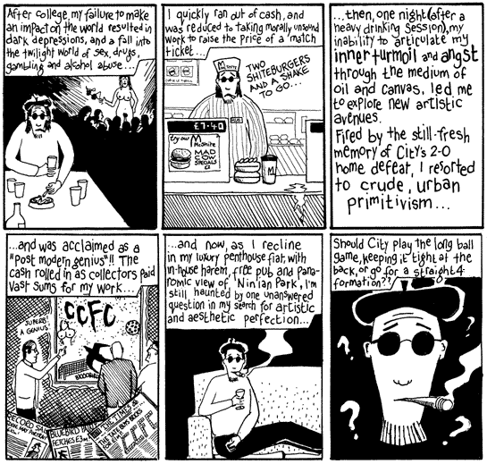 Taffy Brush: post modern Cardiff City artist, 2 of 2 (80k download)