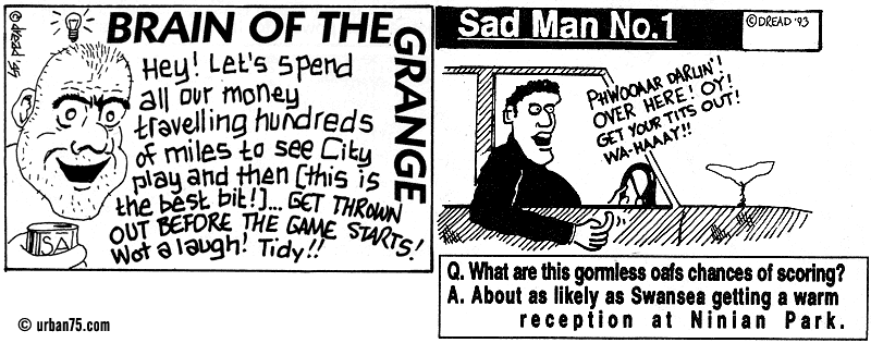Footie shorts, a collection of strips from Bluebird Jones, football comic