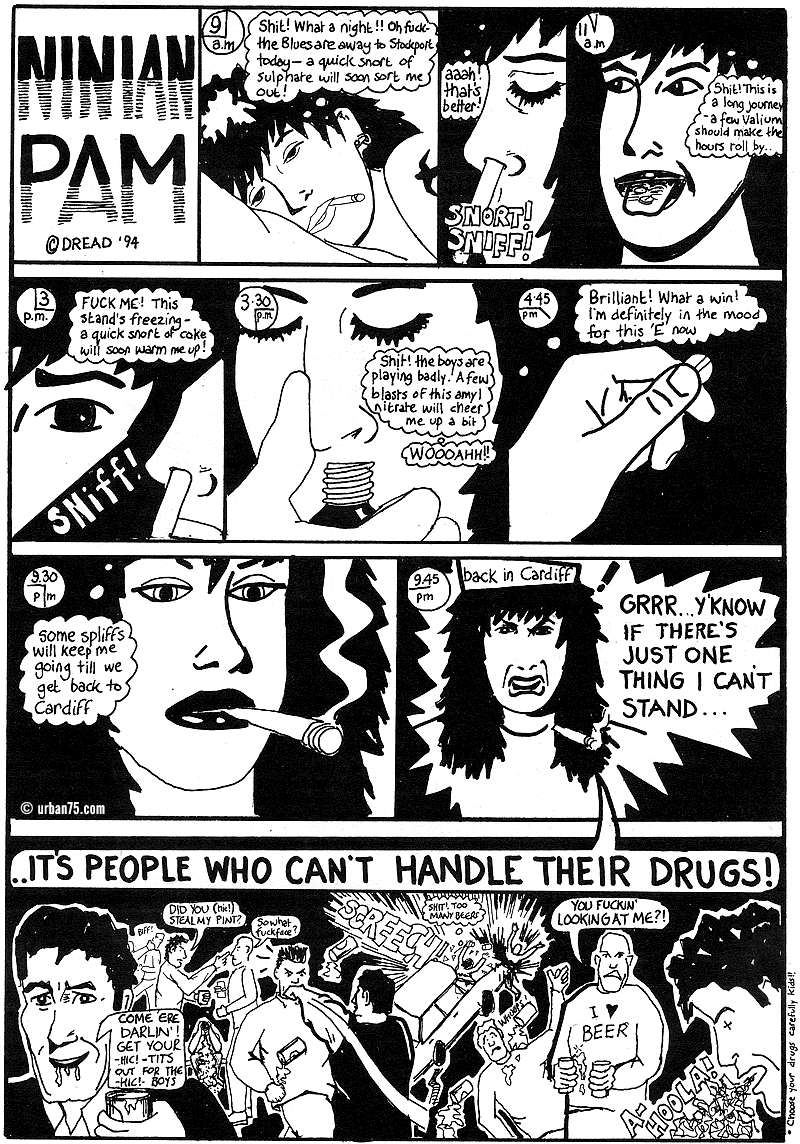 Ninian Pam - a die hard Cardiff City fan as featured in Bluebird Jones, football comic