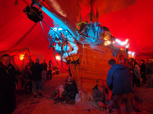 Night photos from Boomtown Fair festival 2013 at The Bowl, Matterley Estate, nr. Winchester, Hampshire with music, theatre, comedy and art, Thursday 8th -Sunday 11th August 2013