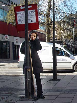 Small billboard, Tottenham Court Road, London W1