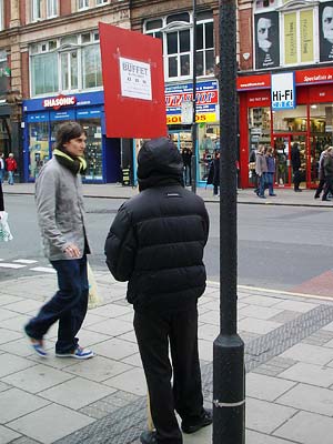 Small billboard, Tottenham Court Road, London W1