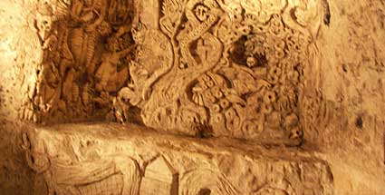 Carvings, Chislehurst Caves, Kent
