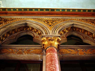 Entrance Hall detail, Midland Grand Hotel, St Pancras Chamber London UK
