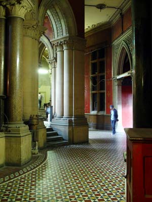 Approaching the Grand Staircase, Midland Grand Hotel, St Pancras Chamber London UK